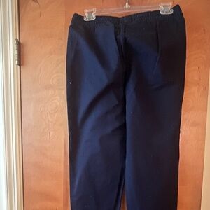 J Crew Elastic Waist Drawstring Women’s Navy Pants